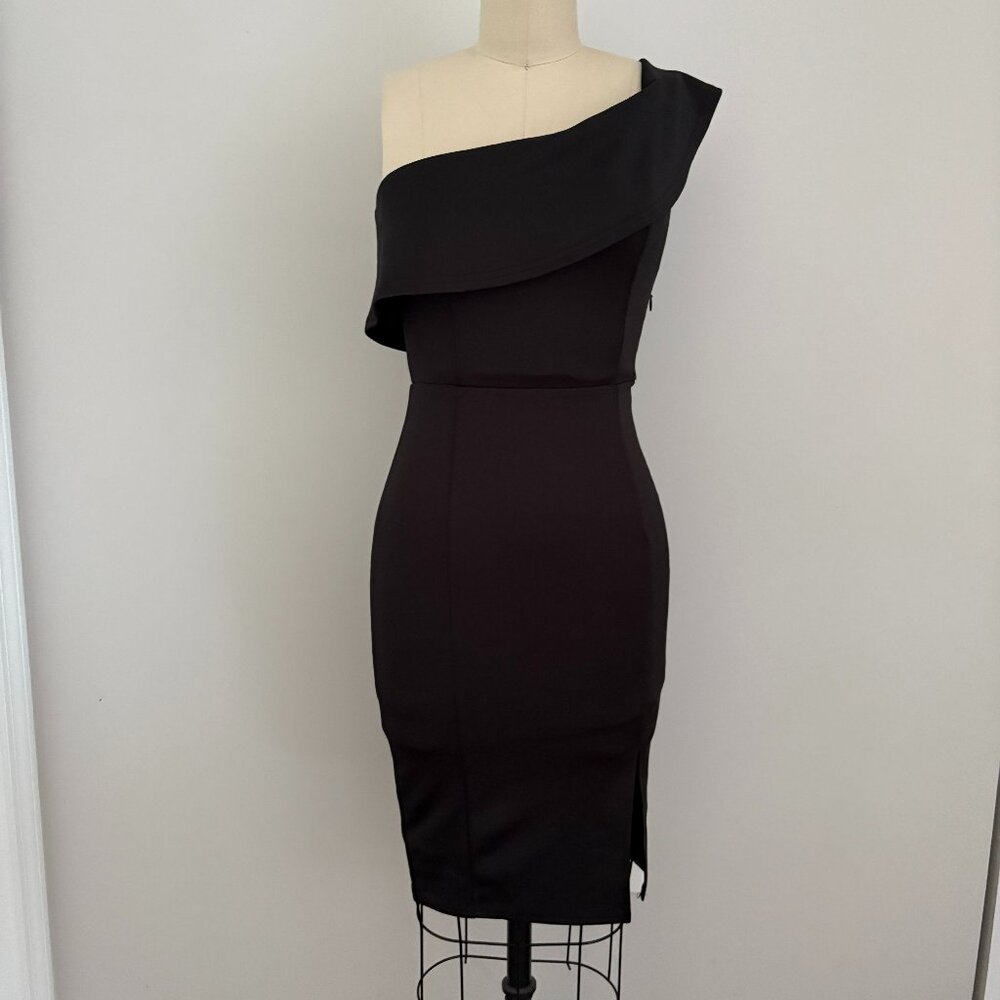 SHOWPO Women's Seven Seas Black One Shoulder Dress Elegant Party Size 2 NWT